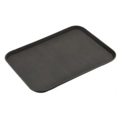 Non-Slip Black Tray Rectangular 15