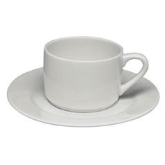 Elia Premier Bone China Glacier Stacking Saucer, 15.5cm/6.1