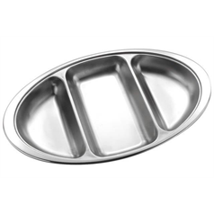 3 Division Vegetable Dish 14" (36 x 21.5 x 4cm)