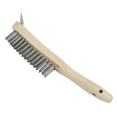 Griddle Brush With Scraper Wire