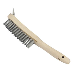 Griddle Brush With Scraper Wire