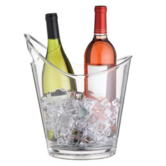 Clear Acrylic Drinks Pail / Wine Cooler