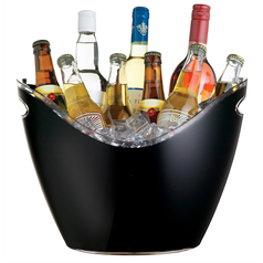 Black Acrylic Drinks Pail / Cooler