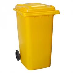 240 Litre Wheelie Bin Yellow