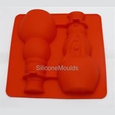3D snowman silicone chocolate mould