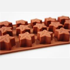 15 cell 3D star silicone chocolate mould