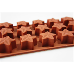 15 cell 3D star silicone chocolate mould