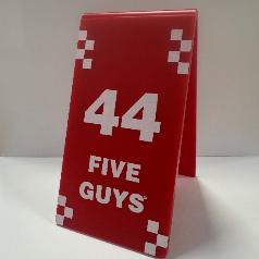 Five Guys Tent Cards 25-49 *Table Service Branches Only*