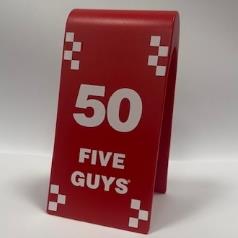 Five Guys Tent Cards 50-74 *Table Service Branches Only*