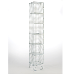 Mesh Locker 6 Door 305 x 305 Metal