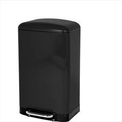 Rectangular 30ltr Pedal Bin Black