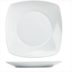 Churchill Menu Porcelain Square Plate, 24cm / 9.4