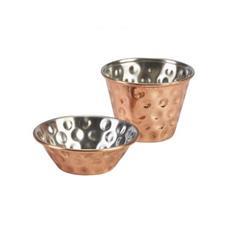 Copper Plated Hammered Ramekins