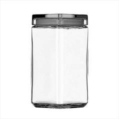 Glass Stackable Storage Jar 64oz