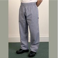 Traditional Blue Check Trousers Extra Large