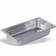 Pujadas GN Pro 100mm Deep 1/3 Stainless Steel Perforated Gastronorm