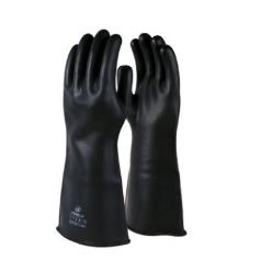 Black Rubber Gauntlet (Pair) NOW Size 9