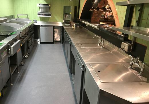 Professional kitchen area