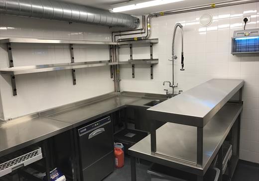 New professional wash area