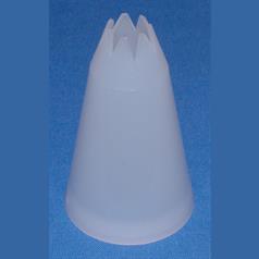 No.6 Star End White Piping Savoy Tube