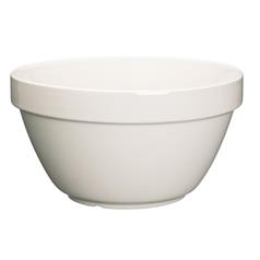 White Stoneware Pudding Basin 20cm/1.2 Ltrs