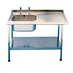 Midi Catering Sink 1500 x 650mm w/ Single Bowl R-Hand Drainer
