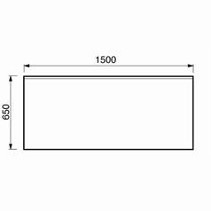FRANKE Prep Wall Table - 650mm depth 650 x 1500mm