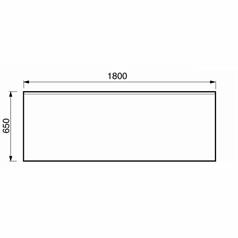 FRANKE Prep Wall Table - 650mm depth 650 x 1800mm