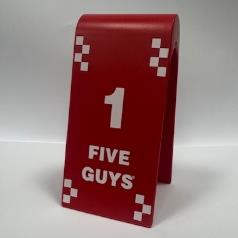 Five Guys Tent Cards 1-24 *Table Service Branches Only*