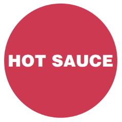 Five Guys Hot Sauce Label Roll of 1000