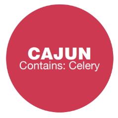 Five Guys Cajun Food Label Roll of 1000
