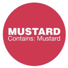 Five Guys Mustard Labels Roll of 1000