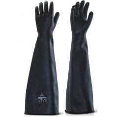 Black Rubber Gauntlet (Pair) Size 7.5