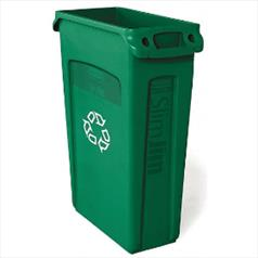 Rubbermaid slim jim bin green 87 litre