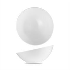 Churchill Menu Porcelain Medium Slanted Bowl, 40cl / 14oz
