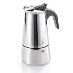 Gefu Emilio Espresso Maker, Stainless Steel, 6 Cups, 300ml / 0.54pt