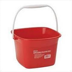 SANITISER BUCKET 6 QT PLASTIC RED