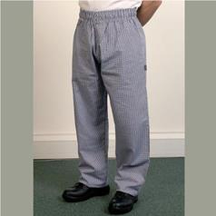 Traditional Blue Check Trousers Medium