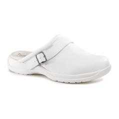 Toffeln White Clog With Strap, Size 43