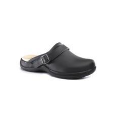 Toffeln Black Clog With Strap, Size 43
