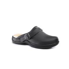 Toffeln Black Clog With Strap, Size 42