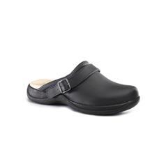 Toffeln Black Clog With Strap, Size 46